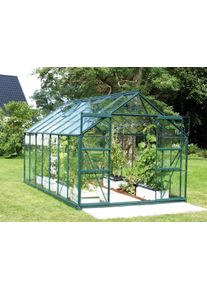 Gew&auml;chshaus Vitavia "Mars 11500", gr&uuml;n (smaragdgr&uuml;n), B:257cm H:231,8cm T:445cm, Gew&auml;chsh&auml;user, Gew&auml;chshaus, Alu-Profile, 3 mm Sicherheitsglas