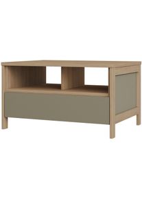 Couchtisch Home Affaire "Stranda, Beistelltisch, Wohnzimmertisch, Sofatisch, Tisch", eukalyptus skandi eiche, B:80cm H:46cm T:60cm, Tische, Couchtisch, Schubkasten und Ablagef&auml;cher, in zwei Farben verf&uuml;gbar