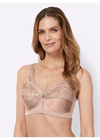 Entlastungs-BH Glamorise, Damen, Gr. 11,5, Cup G, beige (puder), 50% Polyamid, 40% Polyester, 10% Elasthan, BHs Entlastungs-BH