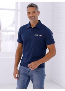 Poloshirt CLASSIC "Kurzarm-Poloshirt", Herren, Gr. 56/58, blau (marine), 100% Baumwolle, Webware:100% Baumwolle, unifarben, Shirts Poloshirt