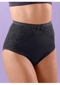 w&auml;schepur Taillenslip W&Auml;SCHEPUR, Damen, Gr. 42, 3 Stk., schwarz, 95% Baumwolle, 5% Elasthan, Unterhosen Taillenslip