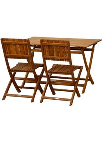 Garten-Essgruppe siena GARDEN "Falun", beige (natur), Sitzm&ouml;bel-Sets, Garten-Essgruppe