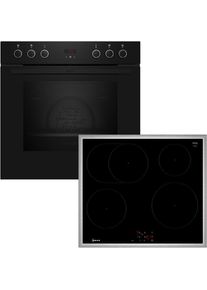 Neff Induktions Herd-Set "EX4IB0", Energieeffizienz: A, schwarz (schwarz, edelstahl), Herdsets, Induktions Herd-Set