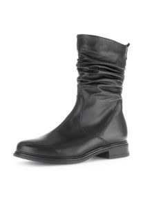 Stiefel Gabor, Damen, Gr. 39, schwarz, Kalbsleder, unifarben, Schuhe Stiefel, Stiefel, Stiefelette, Boots, in abgerundeter Form