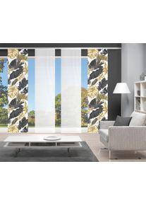 Schiebegardine Vision S "LETHI", grau (goldfarben, anthrazit), B:60cm H:260cm, Polyester, Gardinen, Schiebegardine, DIGITALDRUCK