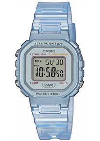 Chronograph, blau (hellblau (transparent)), CASIO TIMELESS COLLECTION, Armbanduhren, Jungen, Chronograph, Quarzuhr, Armbanduhr, Digitaluhr, Geschenkidee, Geburtstag,Schulanfang