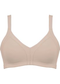 Minimizer-BH Naturana "Minimizer", Damen, Gr. 90, Cup C, beige (light beige), Obermaterial: 86% Polyamid, 14% Elasthan, unifarben, Basic, BHs Minimizer-BH, Shaping-Effekt, breite Tr&auml;ger, basic, ohne B&uuml;gel, bequem, Topseller
