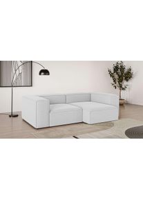 Ecksofa OTTO HOME "XL HAILY L-Form, Modularsofa extra tief, Sitztiefe 100/130 cm", grau (hellgrau), B:260cm H:72cm T:160cm, 100% Polyester, Sofas, Ecksofa, als Modul oder separat verwendbar, f&uuml;r individuelle Zusammenstellung