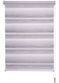 Doppelrollo Liedeco "Farbverlauf" Gr. 5, beige (sand), B:100cm H:150cm, Polyester, Rollos, Doppelrollo