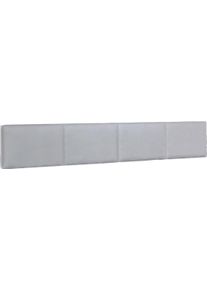 Kopfteil wimex "Easy", grau (beton lichtgrau kunstleder), F&uuml;r Bettbreite 160cm, Polsterauflagen, Kopfteil, gepolstert, mit Kunstleder bezogen