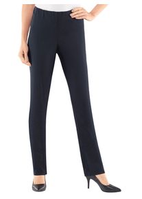 Dehnbund-Hose Stehmann, Damen, Gr. 50, Normalgr&ouml;&szlig;en, blau (marine), 72% Viskose, 25% Polyamid, 3% Elasthan, unifarben, lang, Hosen Dehnbund-Hose