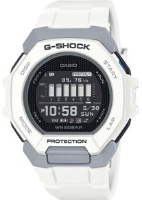Smartwatch Casio G-SHOCK, wei&szlig; (wei&szlig;, wei&szlig;), Smartwatches, Herren, Smartwatch, Armbanduhr, Herrenuhr, Bluetooth, bis 20 bar wasserdicht
