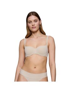 Balconette-BH Triumph "Body Make-Up Illusion", Damen, Gr. 75, Cup E, beige, Microtouch, Obermaterial: 49% Polyamid, 36% Polyester, 15% Elasthan, unifarben, Basic, BHs Balconette-BH, Komfort B&uuml;gel, gef&uuml;ttert, seidenweiche Microfaser, atmungsaktiv