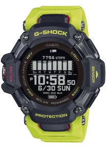 Smartwatch Casio G-SHOCK, bunt (gelb, schwarz, gelb, pink), Smartwatches, Herren, Smartwatch, Solaruhr, Armbanduhr, Herrenuhr, Digitaluhr,Stoppfunktion, Weltzeit