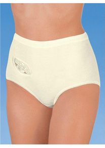 Taillenslip Nina von C., Damen, Gr. 54, 4 Stk., schwarz (schwarz, champagner), 100% Baumwolle, Unterhosen Taillenslip