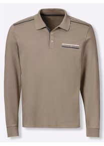 Poloshirt CLASSIC "Poloshirt", Herren, Gr. 48/50, braun (schlamm), 100% Baumwolle, unifarben, Shirts Poloshirt