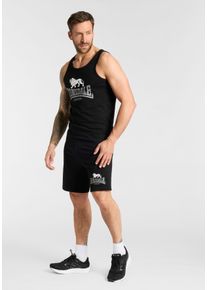 Sportanzug Lonsdale "POLMOOD", Herren, Gr. L, schwarz (schwarz, grau, w), Obermaterial: 100% Baumwolle, Sportanz&uuml;ge Sportanzug