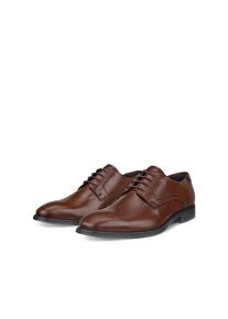 Schn&uuml;rschuh Ecco "MELBOURNE", Herren, Gr. 39, braun (cognacfarben), Glattleder, Schuhe Schn&uuml;rschuh, mit seitlichen N&auml;hten, Freizeitschuh, Halbschuh, Schn&uuml;rschuh, Topseller
