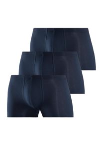 Boxer Schiesser "95/5", Herren, Gr. 7 (XL), Jersey, blau (803, dunkelblau), Jersey, Obermaterial: 95% Baumwolle, 5% Elasthan, unifarben, eng, Unterhosen Boxer, mit tonalem Komfortbund