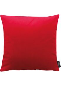 Dekokissen Apelt "Arte" Gr. 1, rot (bordeaux, unifarben), B:45cm L:45cm, Polyester, Dekokissen_Sitzkissen_Kissenh&uuml;llen, Dekokissen, Kissenh&uuml;lle mit F&uuml;llung, 1 St&uuml;ck