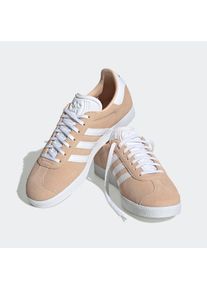 Sneaker adidas originals "GAZELLE", Damen, Gr. 40, beige (halo blush, cloud wei&szlig;, core schwarz), Leder, Synthetik, Schuhe Sneaker