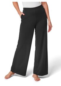 Dehnbund-Hose feel good, Damen, Gr. 36/38, Normalgr&ouml;&szlig;en, schwarz, 70% Polyester, 30% Viskose, unifarben, Hosen Dehnbund-Hose