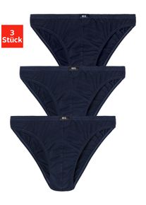 H.I.S. Slip H.I.S "Minislip", Herren, Gr. M, 3 Stk., blau (navy), Jersey, Obermaterial: 95% Baumwolle, 5% Elasthan, unifarben, k&ouml;rpernah, Unterhosen Slip, aus weichem Baumwoll-Stretch, Topseller