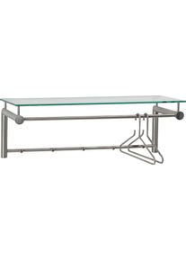 Garderobenhalter SPINDER DESIGN "Suza", silber (edelstahlfarben), B:79cm H:28cm T:29cm, Edelstahl, Garderobenhalter, Garderobenhalter, Breite 79 cm