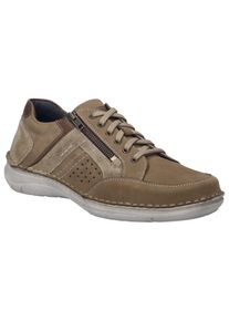 Schn&uuml;rschuh Josef Seibel "New Anvers 87", Herren, Gr. 41, beige (sand, kombi), Leder, Schuhe Schn&uuml;rschuh, Komfortschuh, Bequemschuh, Freizeitschuh in extraweiter Form