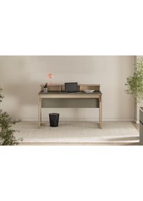 Schreibtisch Home Affaire "Stranda, Arbeitstisch im Skandi Style, B&uuml;rotisch in zwei Farben", eukalyptus skandi eiche, B:120cm H:92cm T:60cm, Tische, Schreibtisch, moderner Computertisch, wohnliches Home Office