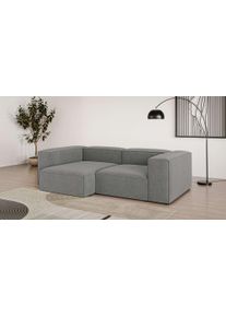 Ecksofa OTTO HOME "XL HAILY L-Form, Modularsofa extra tief, Sitztiefe 100/130 cm", grau (dunkelgrau), B:260cm H:72cm T:160cm, 100% Polyester, Sofas, Ecksofa, als Modul oder separat verwendbar, f&uuml;r individuelle Zusammenstellung