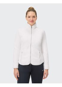 Sweatjacke Joy Sportswear "SWEATJACKE MALENA", Damen, Gr. 40, wei&szlig; (pearl wei&szlig;), Obermaterial: 100% Polyester, Sweatjacken Sweatjacke, aus Polyester, f&uuml;r Freizeit und Sport, mit robustem Rei&szlig;verschluss