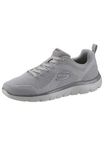 Sneaker Skechers "SUMMITS", Herren, Gr. 39, grau (hellgrau), Textil, Schuhe Sneaker, mit gepolstertem Schaftrand, Freizeitschuh, Halbschuh, Schn&uuml;rschuh, Topseller