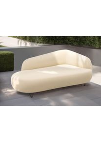 Polstergarnitur DOMO collection "Poika Bezug Fellimitat", beige, H:79cm T:88cm, 30% Polyester, 15% Acryl, 55% Polypropulene, Sitzm&ouml;bel-Sets, Polstergarnitur, Formsch&ouml;nes Outdoor-Highlight, ideal f&uuml;r Balkon, Terrasse, Garten