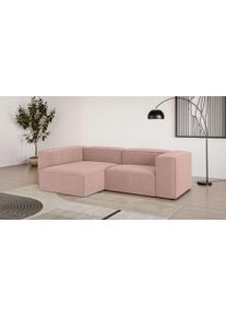 Ecksofa OTTO HOME "HAILY L-Form links/rechts, Modularsofa, Sitztiefe 70/130 cm", rot (coral), B:260cm H:72cm T:160cm, 100% Polyester, Sofas, Ecksofa, als Modul oder separat verwendbar, f&uuml;r individuelle Zusammenstellung