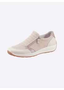 Slipper Casual Looks, Damen, Gr. 36, beige, Glattleder, Lackleder, Veloursleder, Schuhe Slipper