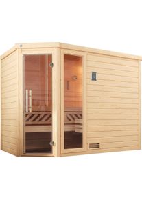 Sauna Weka "Turku", beige (natur), Saunaofen, externe Steuerung, 7,5 kW, Saunen, Sauna, 7,5 kW-Ofen mit digitaler Steuerung