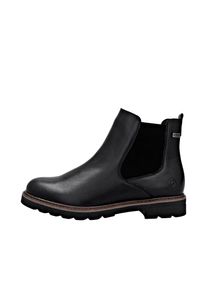 Chelseaboots Remonte, Damen, Gr. 37, schwarz, Elastischer Einsatz, Leder, unifarben, Schuhe Chelseaboots, Winterstiefelette, Klassik-Boots mit wasserabweisender TEX-Membran