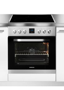 Samsung Induktions Herd-Set "F-NB69R5701RS", Energieeffizienz: A, grau (edelstahl), Herdsets, Herd-Set mit Induktion-Kochfeld, Soft Close, Teleskopvollauszug, Induktions Herd-Set