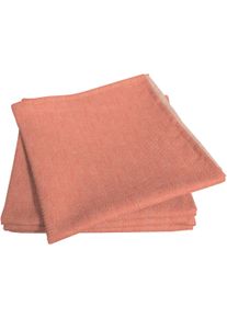 Stoffserviette Adam "Uni Light Collection" Gr. 1, orange, B:30cm L:30cm, Obermaterial: 73% Leinen, 27% Baumwolle, Servietten, Stoffserviette