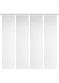 Schiebegardine Vision S "4ER SET ROM" Gr. 1, wei&szlig;, B:60cm H:260cm, Polyester, Gardinen, Schiebegardine, HxB: 260x60, Schiebevorhang 4er Set Uni