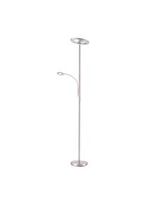 JUST LIGHT Stehlampe "Ls-ROCCO", silber (edelstahlfarben), 2, H: 195cm, 1 Stk., Leuchten, RGB+tunable white, Infrarot inkl., Fernbedienung, Smarthome f&auml;hig, Stehlampe
