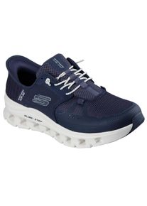 Slip-On Sneaker Skechers "GLIDE-STEP PRO", Herren, Gr. 40, blau (navy), Textil, Schuhe Slip-On Sneaker, Laufschuh, Trainingsschuh mit flexibler Traktionslaufsohle, Topseller