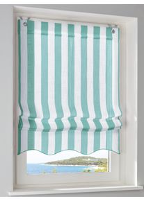 Raffrollo HEINE HOME Gr. 5, salbei, wei&szlig;, B:120cm H:140cm, Raffrollos, Raffrollo