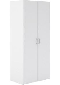 Kleiderschrank Inosign "Space Dreht&uuml;renschrank, Aufbewahrung Kasten Schrank Stauraum", wei&szlig;, B:77,6cm H:175,4cm T:49,52cm, Holzwerkstoff, Schr&auml;nke, Kleiderschrank, 1 T&uuml;r, Platzsparen, schmal, 40 cm Breite, 3 Einlegeb&ouml;den