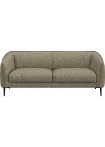 2,5-Sitzer FLEXLUX "Belle Designsofa, Couch, bequem durch Kaltschaum im Sitz", gr&uuml;n (fall gr&uuml;n), B:188cm H:74cm T:89cm, 62% Polyester/17%Cotton/14%Viscose/7%linen, Sofas, 2 5-Sitzer, Skandinavisches Design, In hochwertiger Verarbeitung