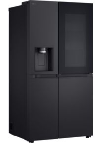 LG Side-by-Side "GSXE81EVBD", Energieeffizienz: D, silber (schwarz anthrazit), B:91,3cm H:179cm T:73,5cm, K&uuml;hlschr&auml;nke, Side-by-Side