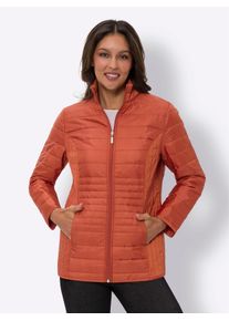 Steppjacke Classic Basics, Damen, Gr. 48, rot (rostrot), 100% Polyester, Wattierung:100% Polyester, unifarben, Jacken Steppjacke