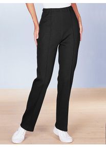 Wellnesshose, Damen, Gr. 28, Kurzgr&ouml;&szlig;en, schwarz, 80% Polyacryl, 20% Baumwolle, unifarben, lang, Hosen Wellnesshose