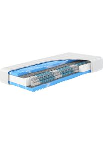 Taschenfederkernmatratze Hn8 SCHLAFSYSTEME "Premium-Taschenfederkern-Matratze XXL Gelstar T-1000, 25cm Komforth&ouml;he" Gr. 4, wei&szlig;, B:80cm H:25cm L:200cm, Bezug (oben): 65% Polyester, 34% Viskose, 1% Elasthan. Bezug (unten): 65% Polyester, 34% Viskose, 1% Elasthan. Steppf&uuml;llung (oben): 100% Polyester. Steppf&uuml;llung (unten): 100% Polyester, Matratzen, Taschenfederkernmatratze, K&ouml;rperunterst&uuml;tzung durch